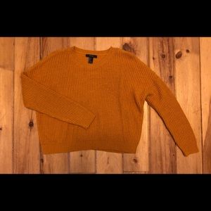 Cropped Forever 21 Sweater (orange)